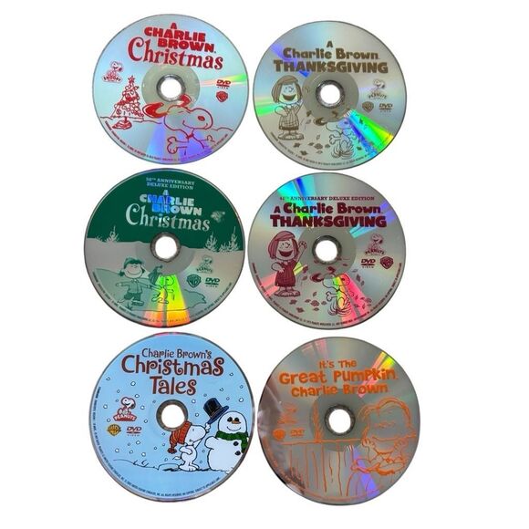 Lot Of Charlie Brown Peanuts Holiday DVD’s - Picture 1 of 4